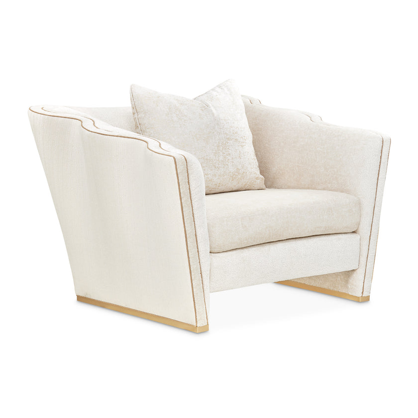Michael Amini La Terrazza Matching Chair Light Champagne