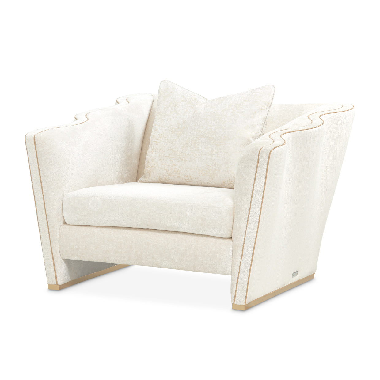 Michael Amini La Terrazza Matching Chair Light Champagne