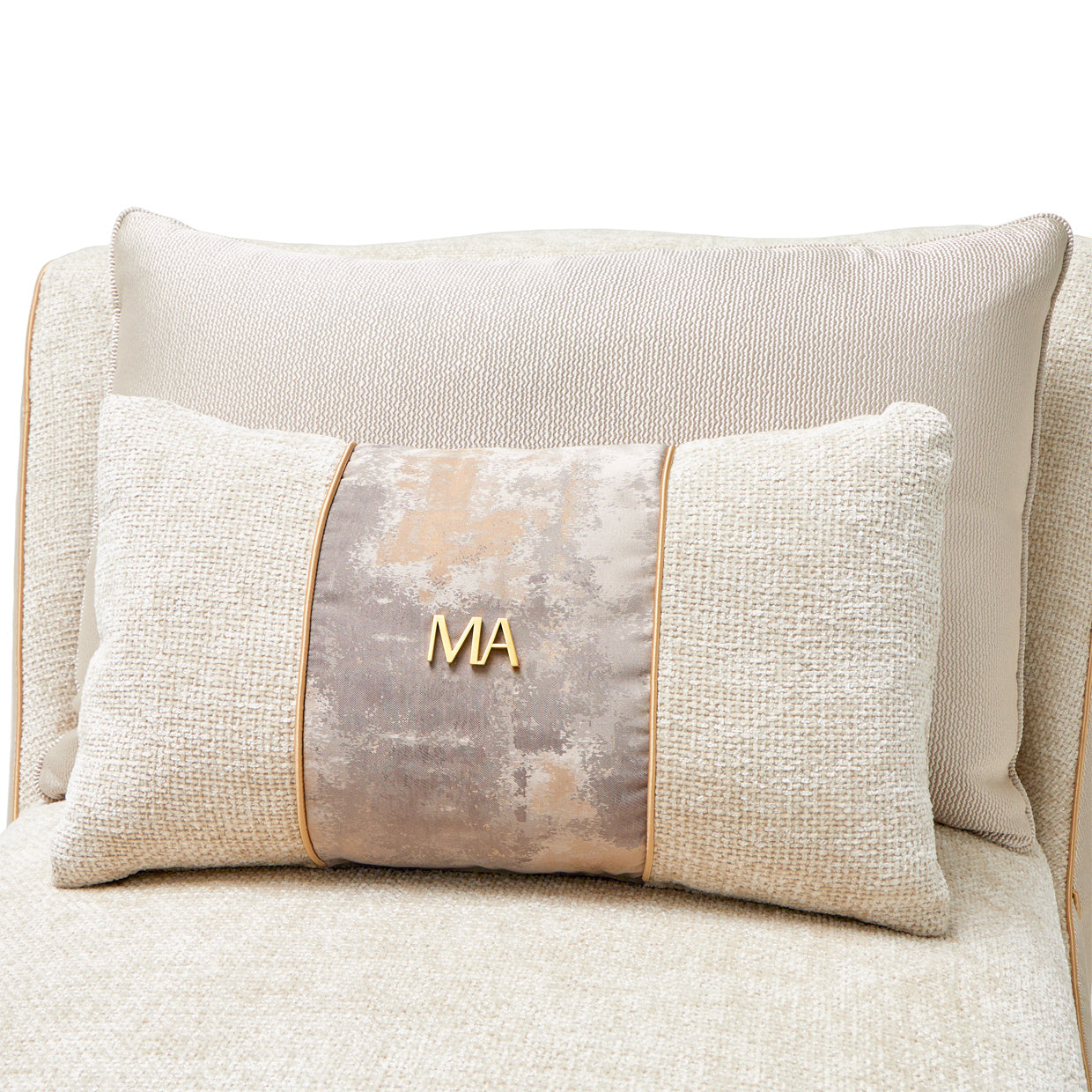 Michael Amini La Terrazza Chaise Light Champagne