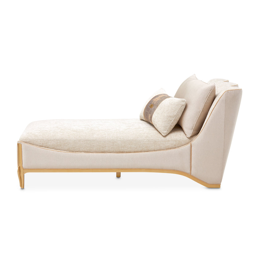 Michael Amini La Terrazza Chaise Light Champagne
