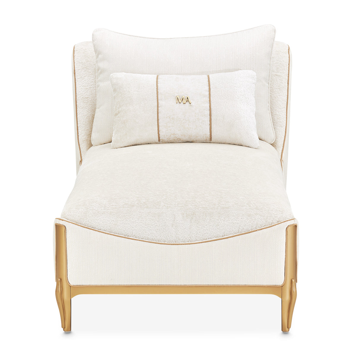 Michael Amini La Terrazza Chaise Light Champagne