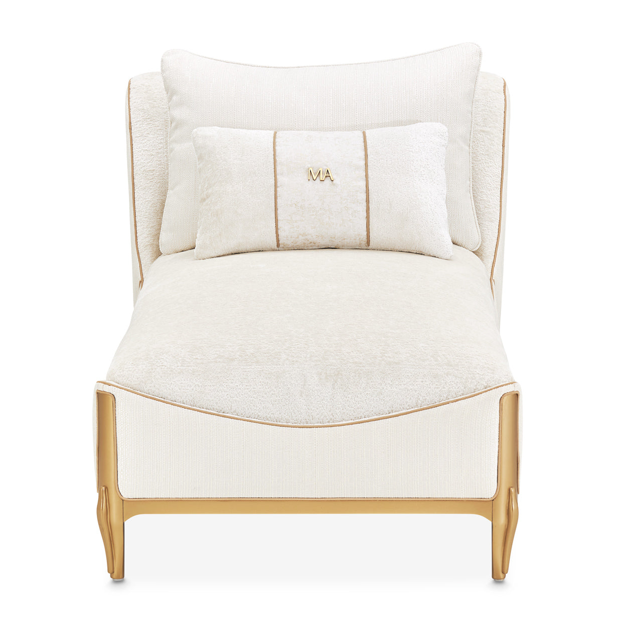 Michael Amini La Terrazza Chaise Light Champagne