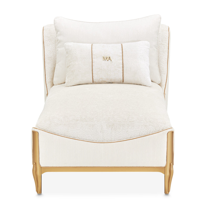 Michael Amini La Terrazza Chaise Light Champagne