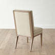 Global Views Abbott Dining Chair-Taupe Leather