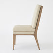 Global Views Abbott Dining Chair-Taupe Leather