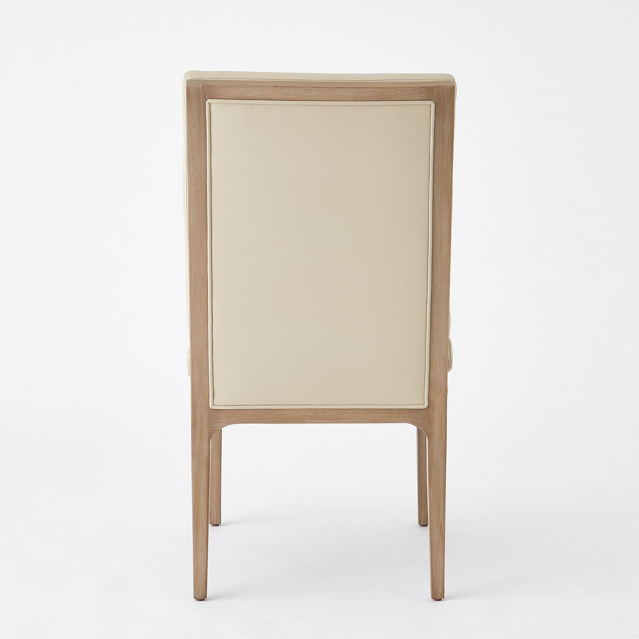 Global Views Abbott Dining Chair-Taupe Leather