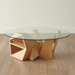 Global Views Spectrum Cocktail Table-Oak