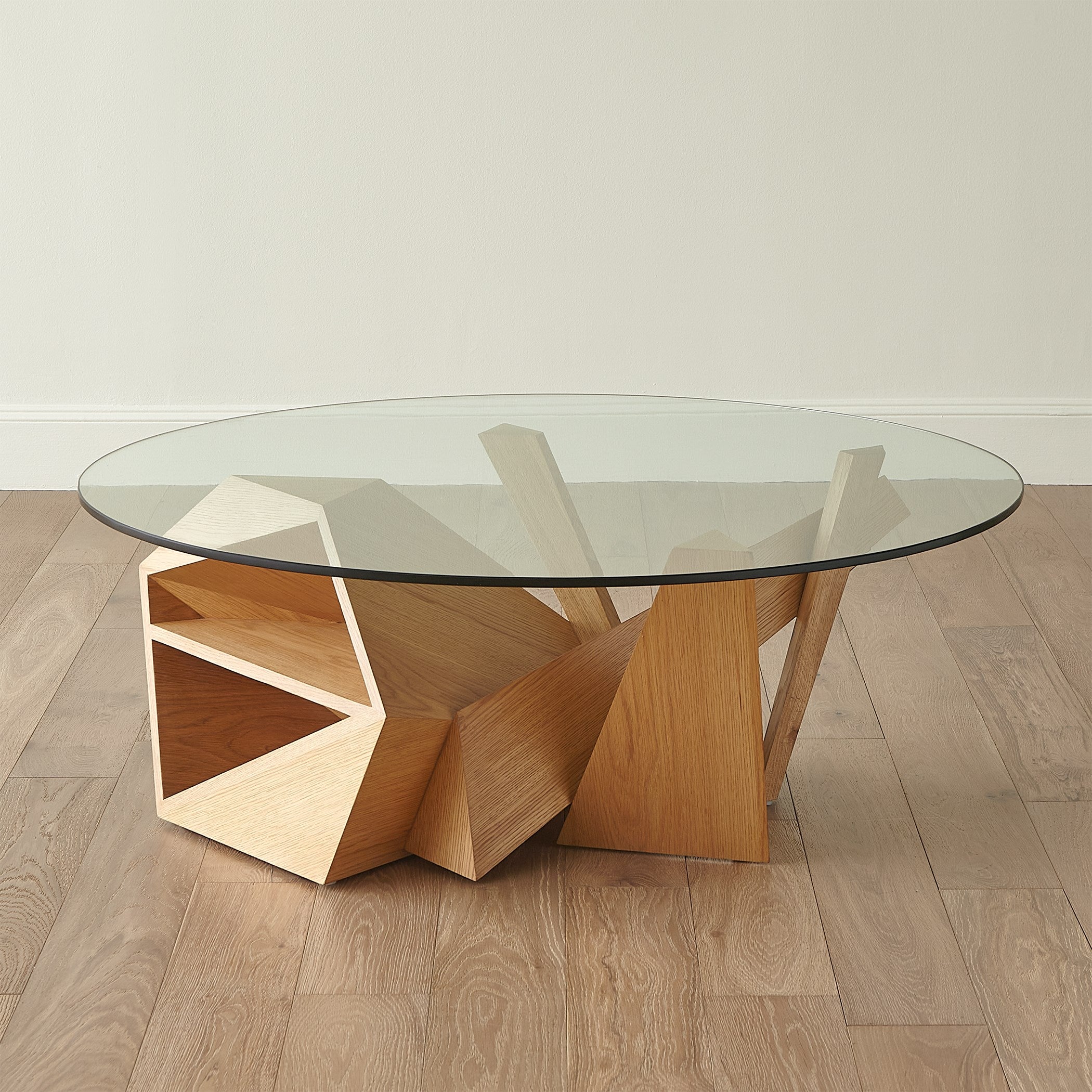 Global Views Spectrum Cocktail Table-Oak