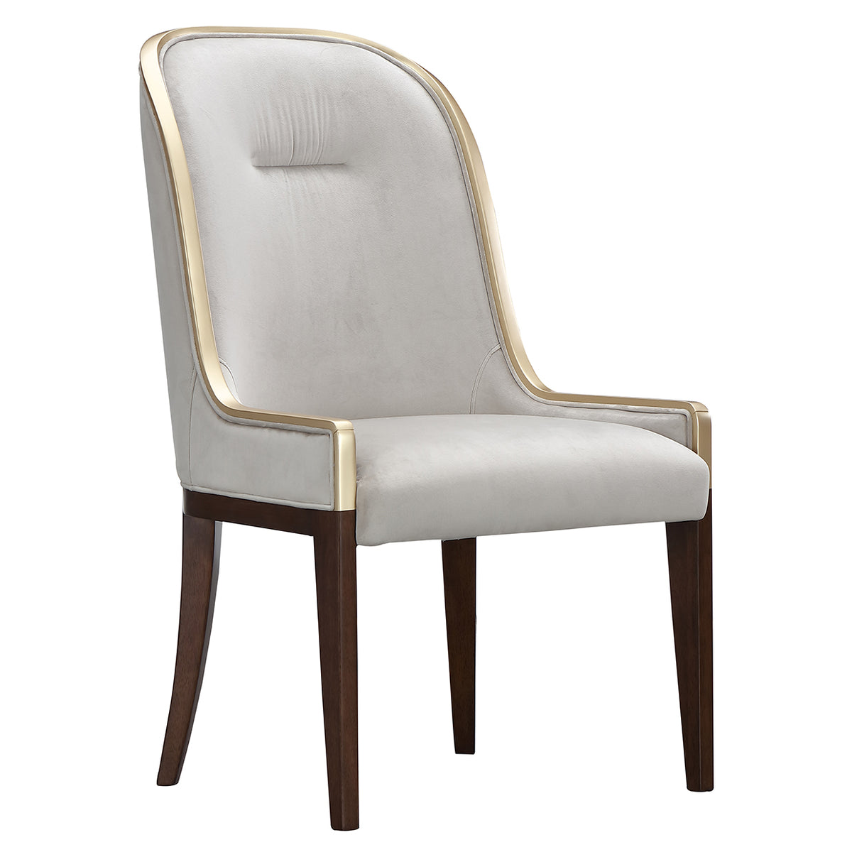 Michael Amini Houston Walnut Side Chair - Set of 2