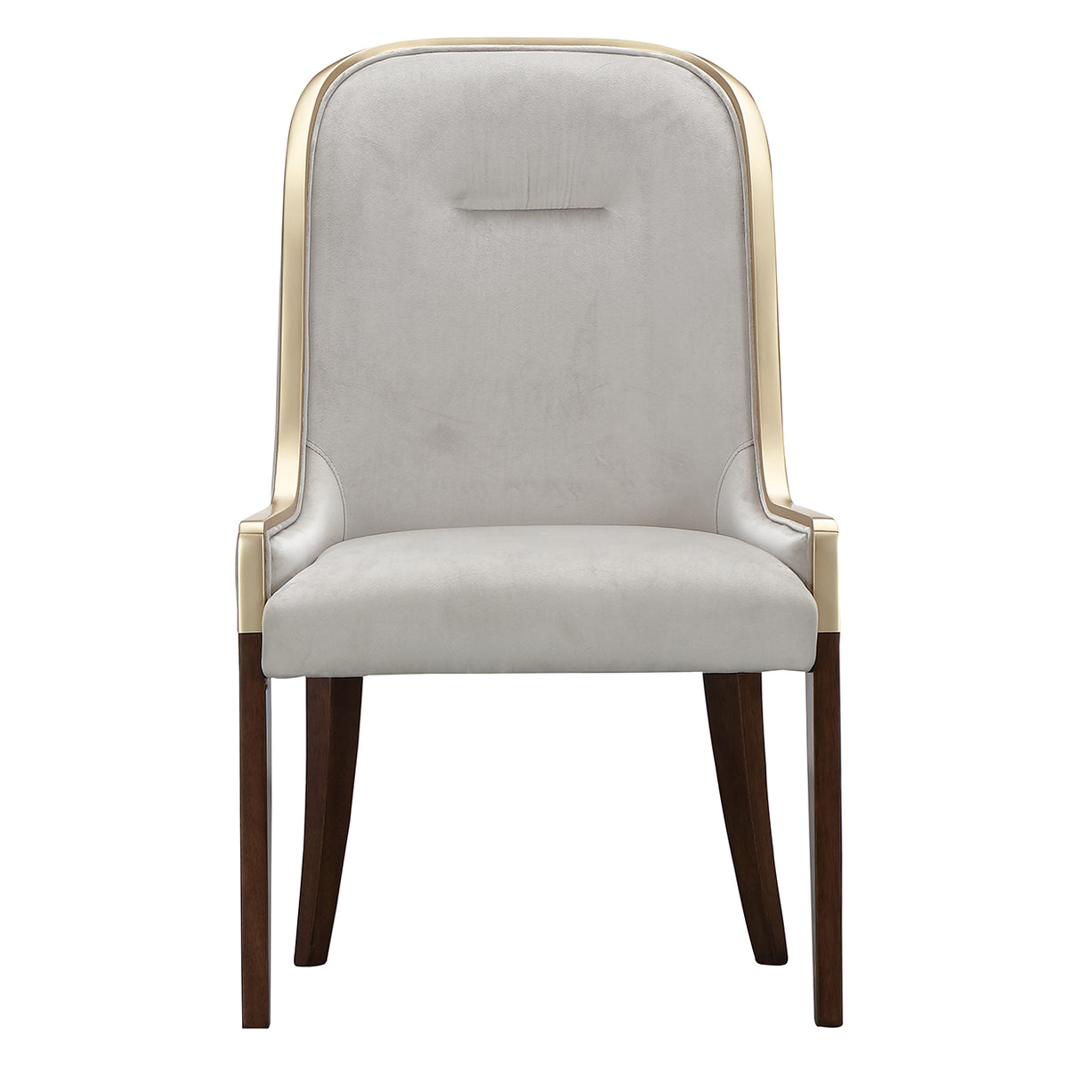 Michael Amini Houston Walnut Side Chair - Set of 2