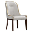 Michael Amini Houston Side Chair - Walnut