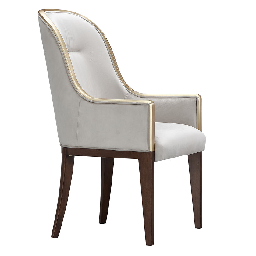 Michael Amini Houston Houston Assmebled Arm Chair Walnut