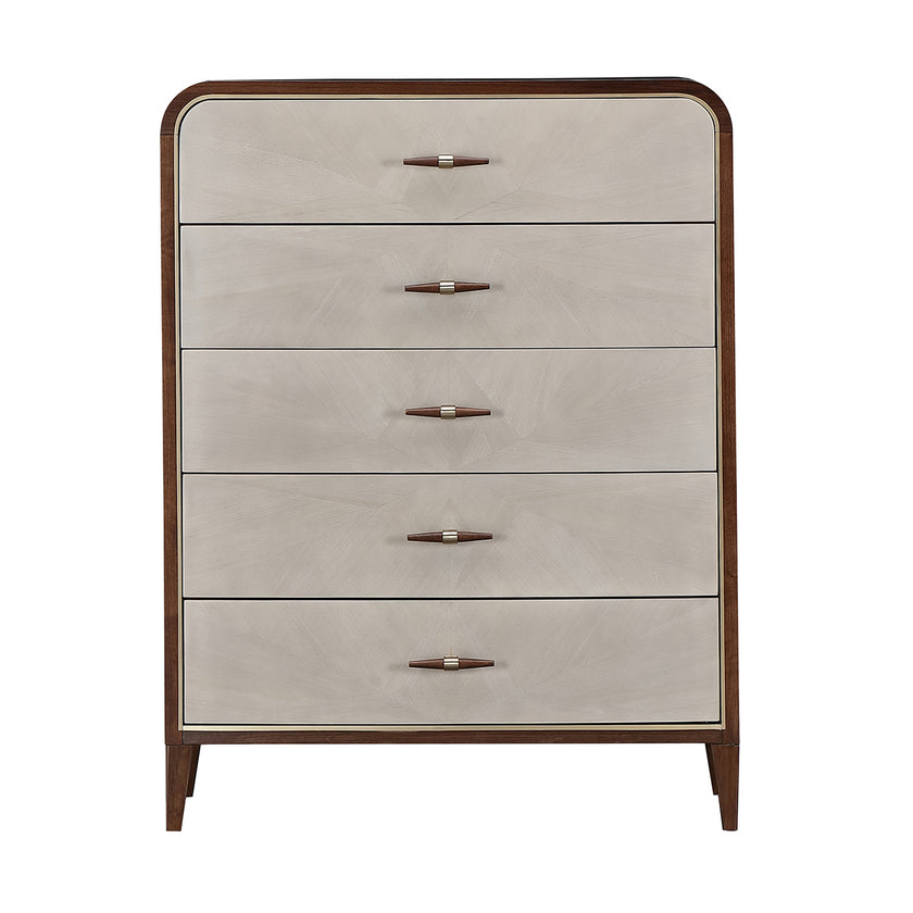 Michael Amini Houston Houston 5 Drawer Chest Walnut