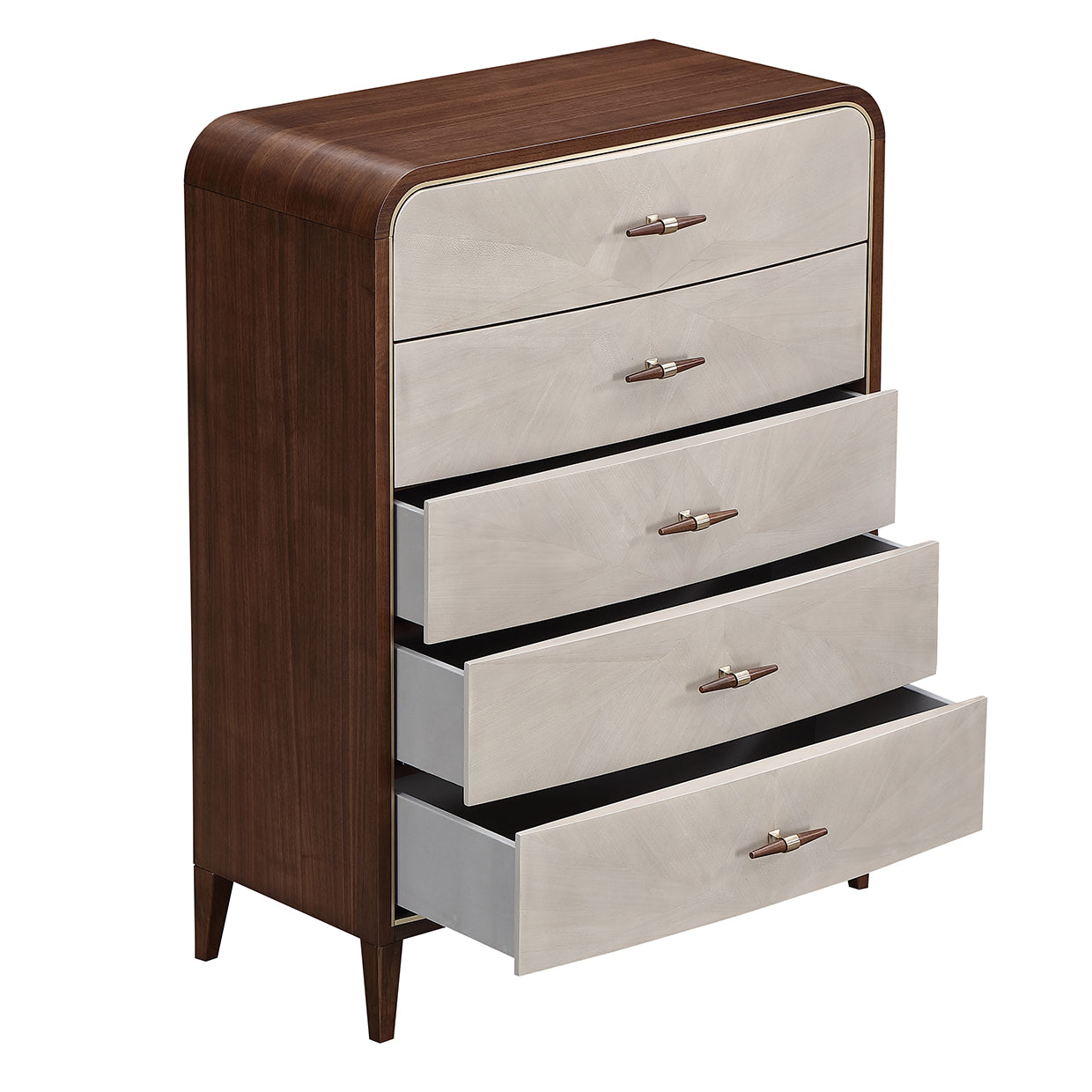Michael Amini Houston Houston 5 Drawer Chest Walnut
