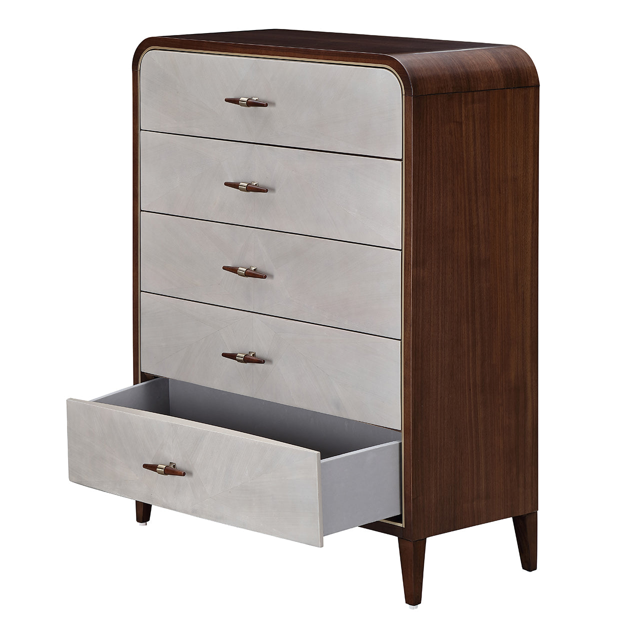 Michael Amini Houston Houston 5 Drawer Chest Walnut