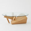 Global Views Spectrum Cocktail Table-Oak