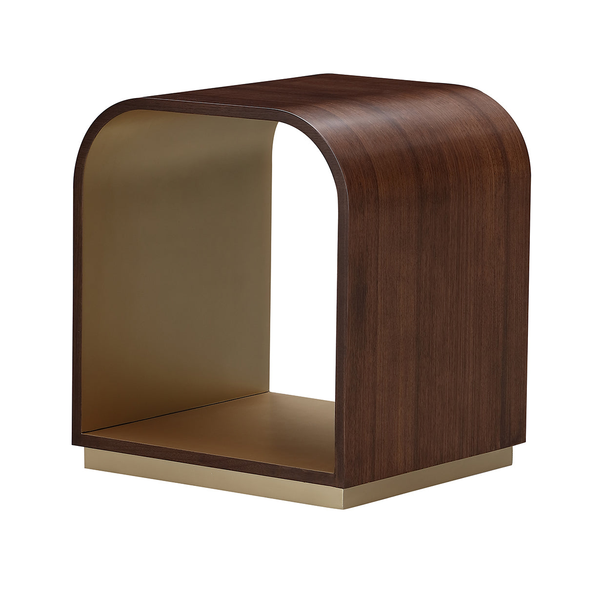 Michael Amini Houston End Table Walnut