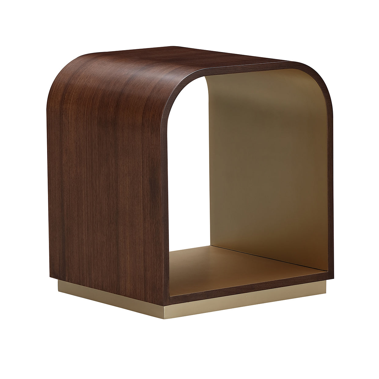 Michael Amini Houston End Table Walnut