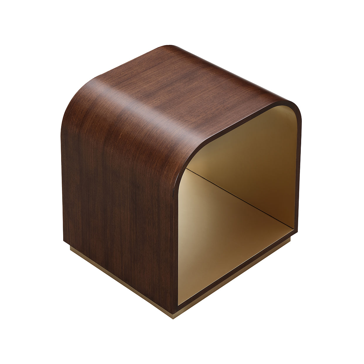 Michael Amini Houston End Table Walnut