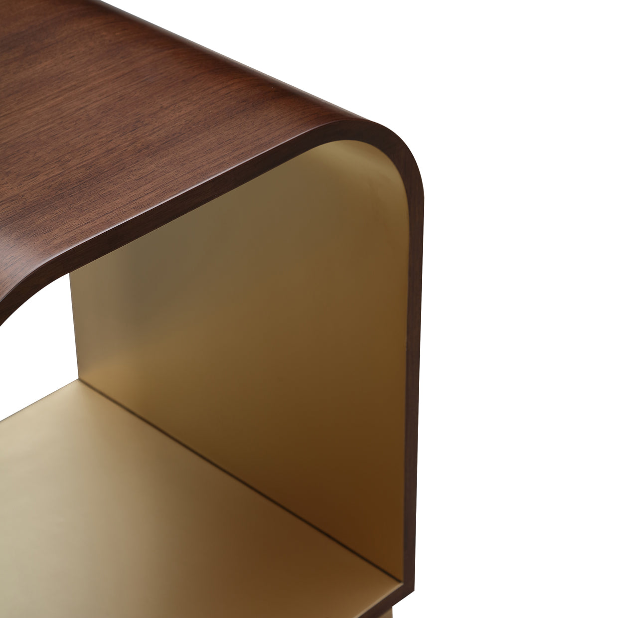 Michael Amini Houston End Table Walnut