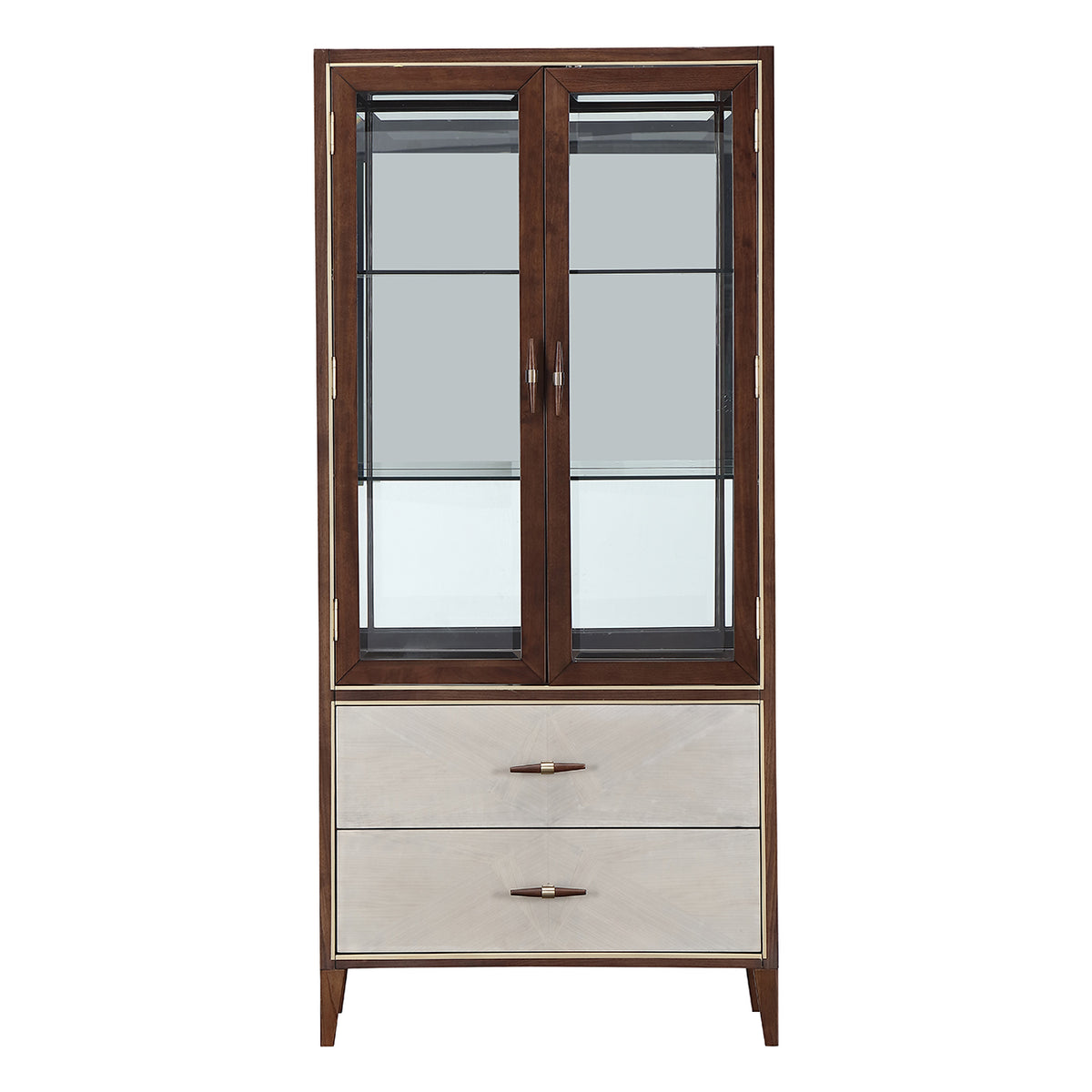 Michael Amini Houston Display Cabinet Walnut