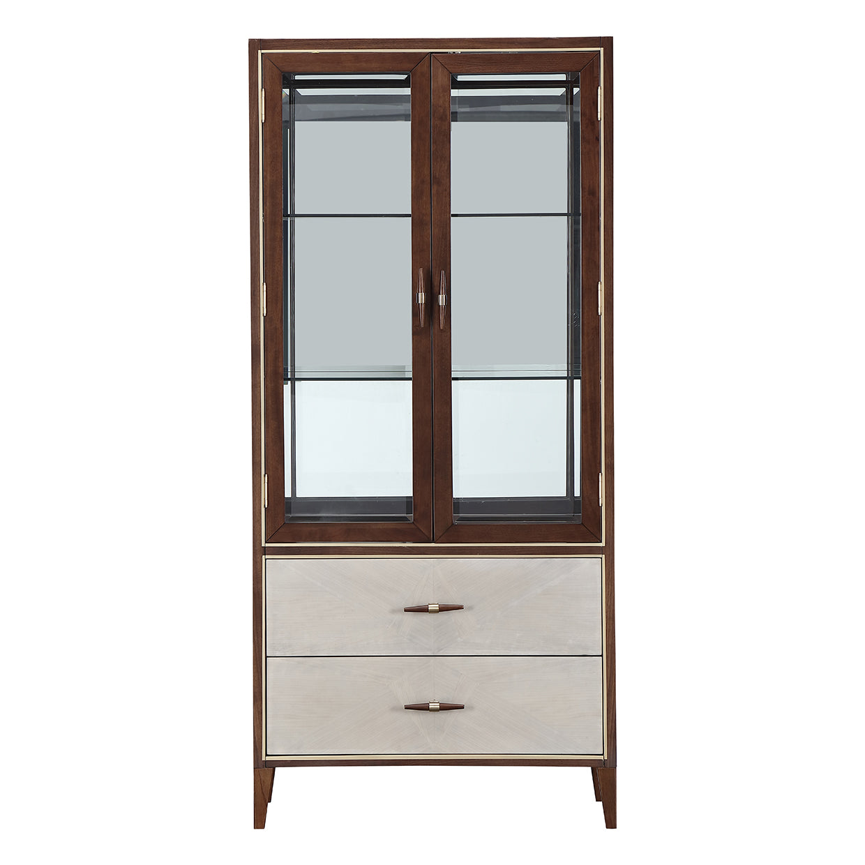 Michael Amini Houston Display Cabinet Walnut