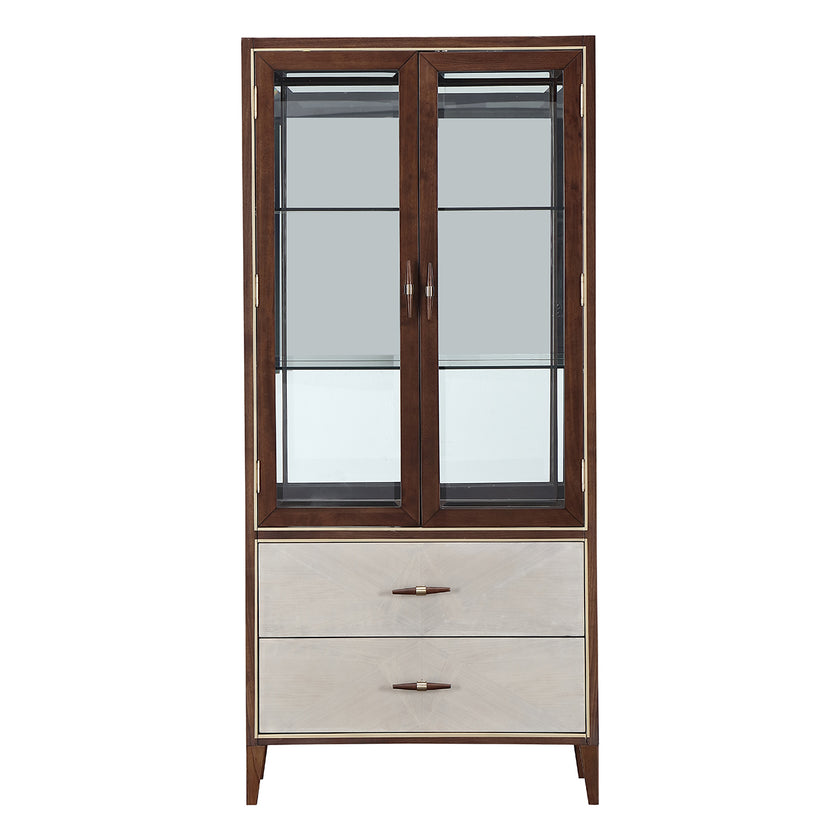 Michael Amini Houston Display Cabinet Walnut