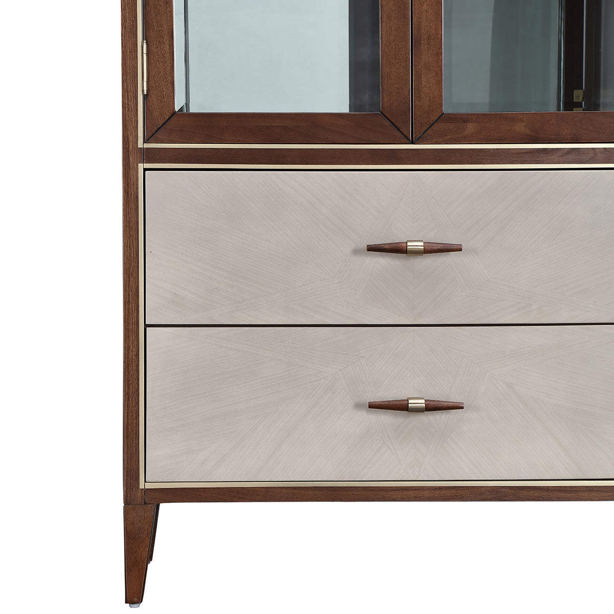 Michael Amini Houston Display Cabinet Walnut