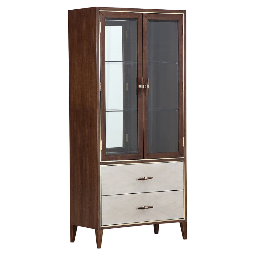 Michael Amini Houston Display Cabinet Walnut