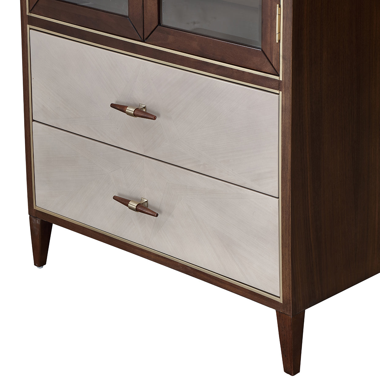 Michael Amini Houston Display Cabinet Walnut