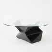 Global Views Spectrum Cocktail Table-Blackened Oak