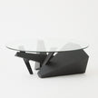 Global Views Spectrum Cocktail Table-Blackened Oak