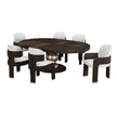 Michael Amini West Kensington Oval Dining Table - Medium Espresso