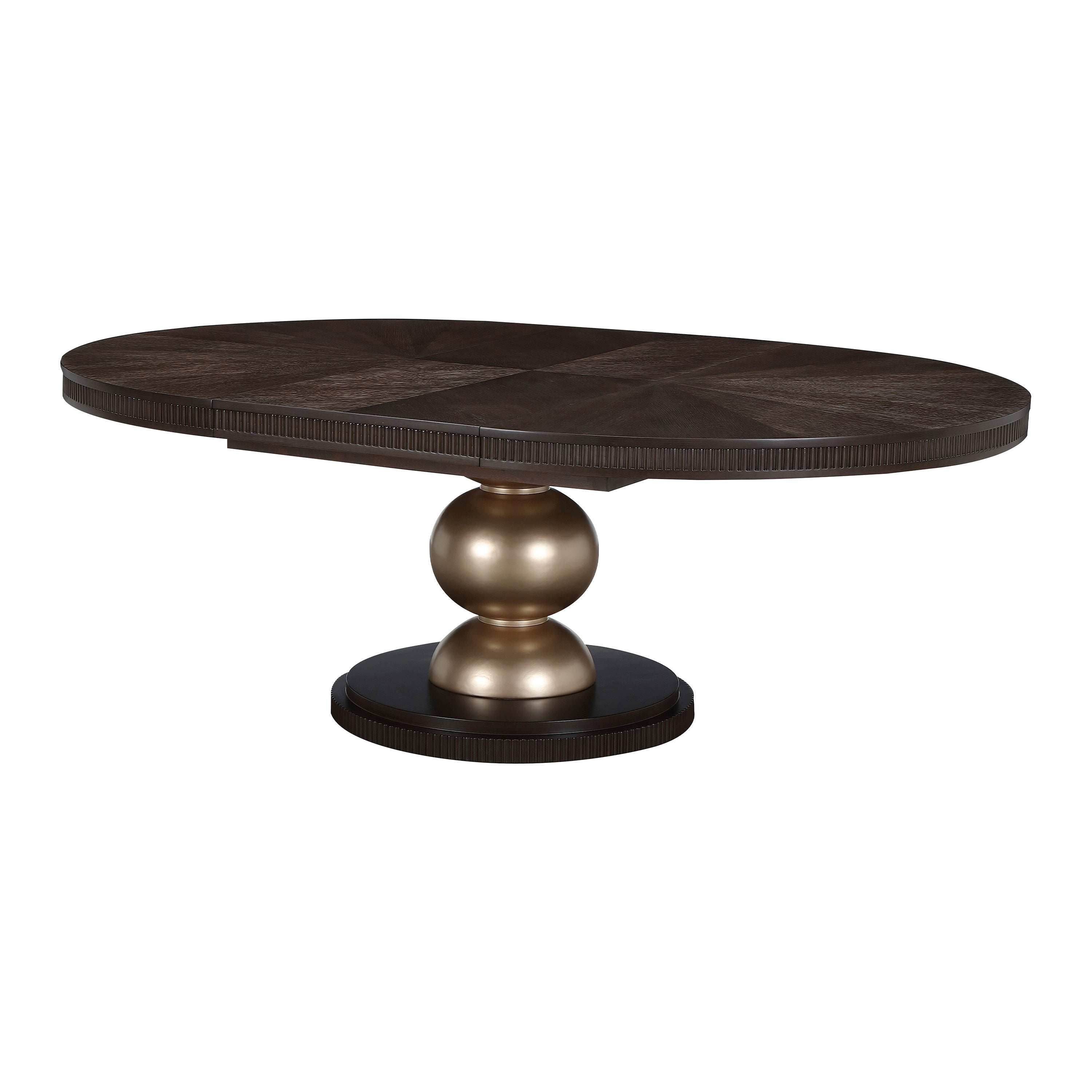 Michael Amini West Kensington Oval Dining Table - Medium Espresso