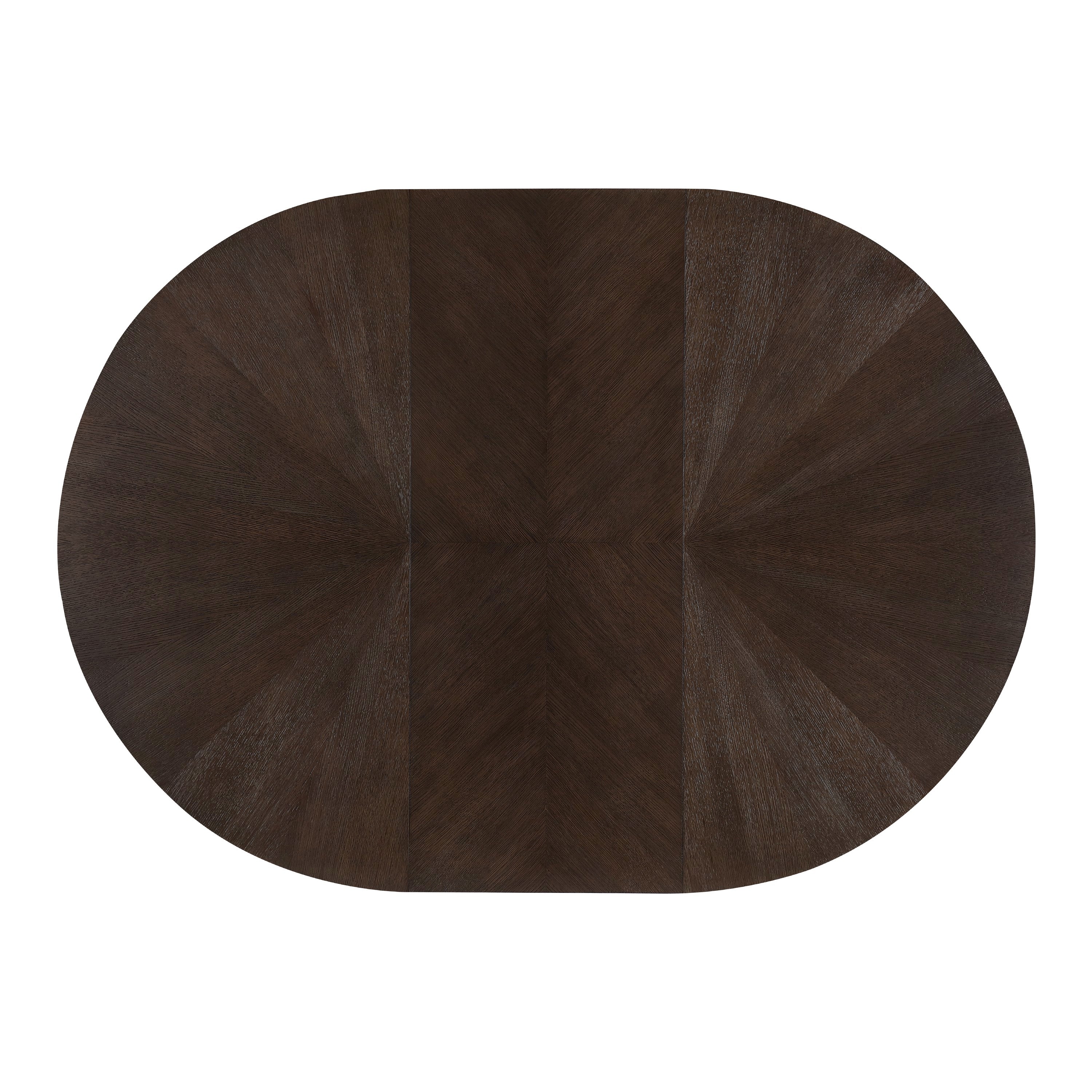 Michael Amini West Kensington Oval Dining Table - Medium Espresso