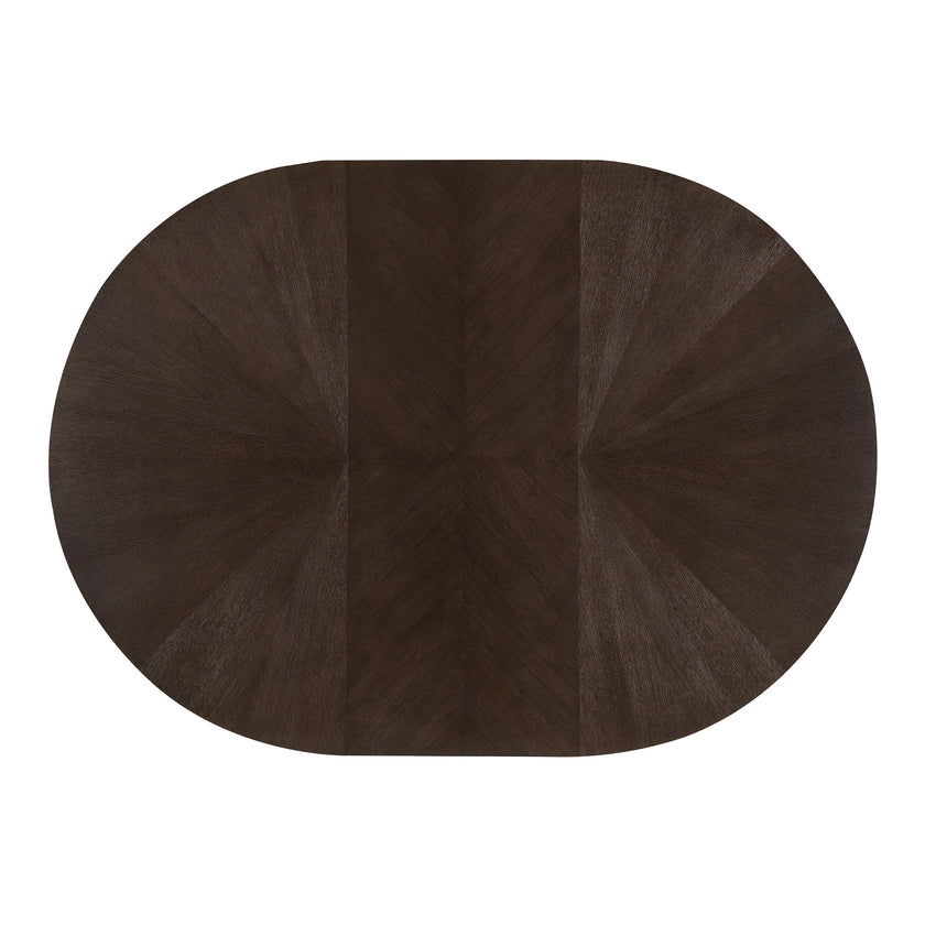 Michael Amini West Kensington Oval Dining Table - Medium Espresso