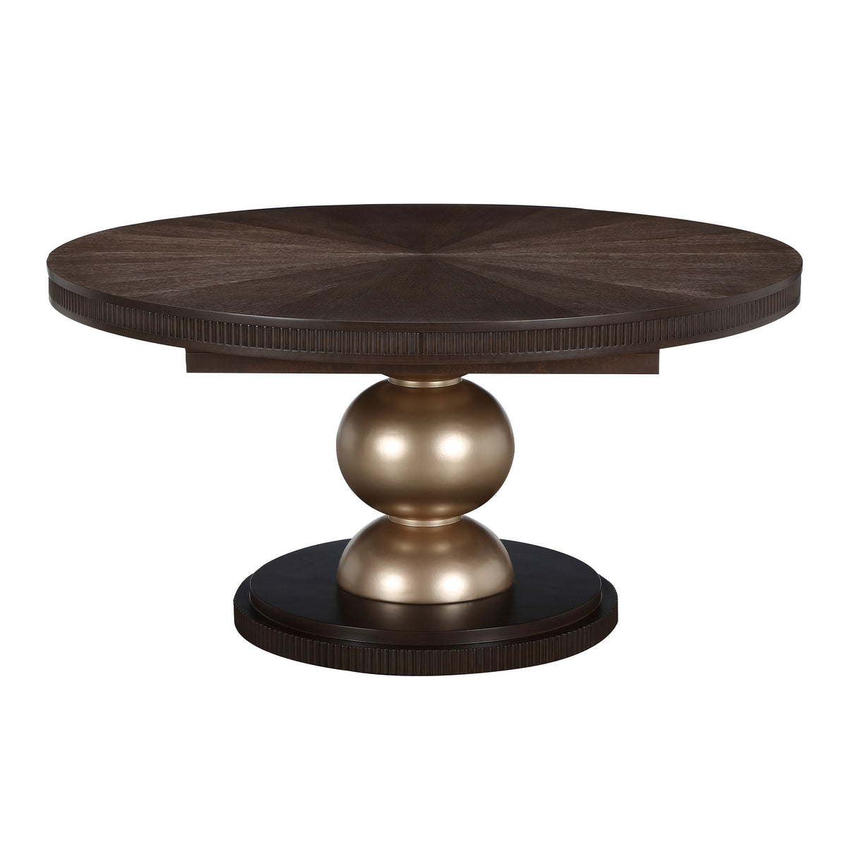 Michael Amini West Kensington Oval Dining Table - Medium Espresso