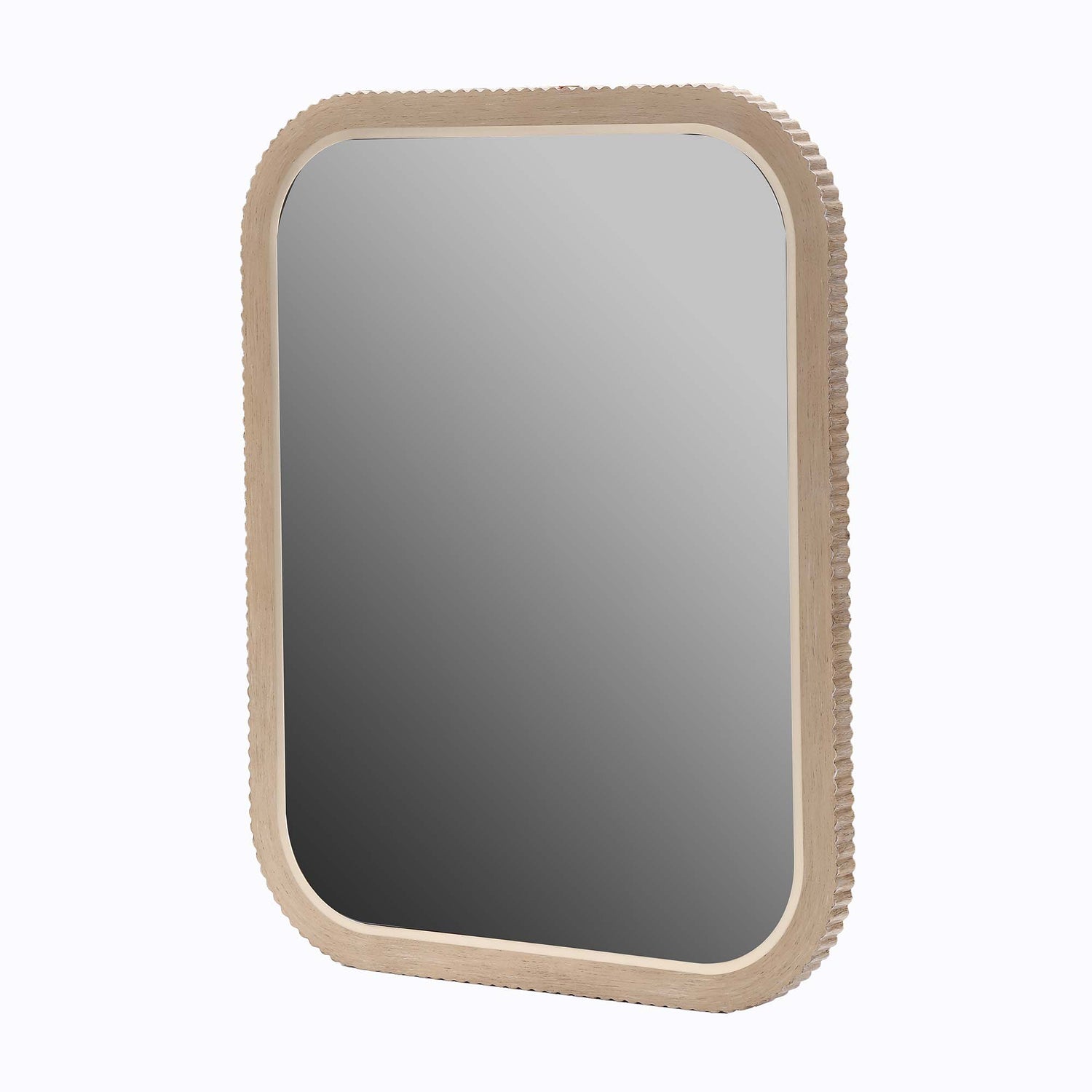 Michael Amini West Kensington Vanity Mirror - Sea Salt Caramel