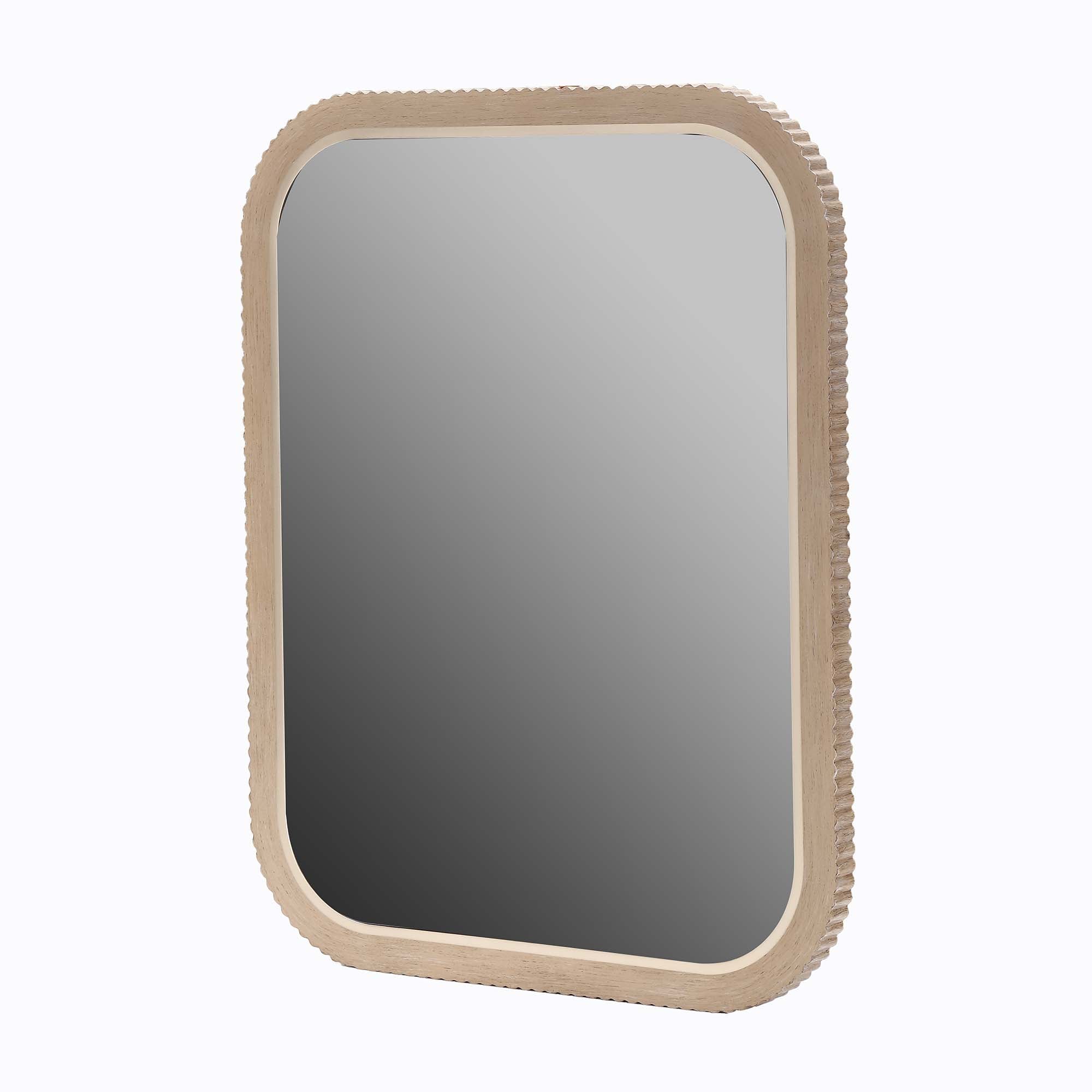 Michael Amini West Kensington Vanity Mirror - Sea Salt Caramel