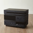 Global Views Brazil Chest-Black Cerused Oak