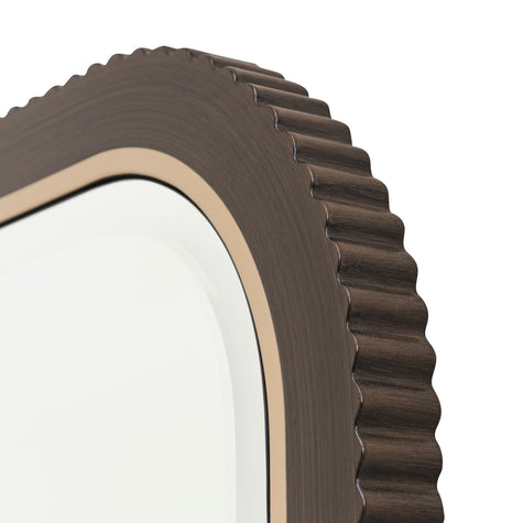 Michael Amini West Kensington Wall Mirror - Medium Espresso