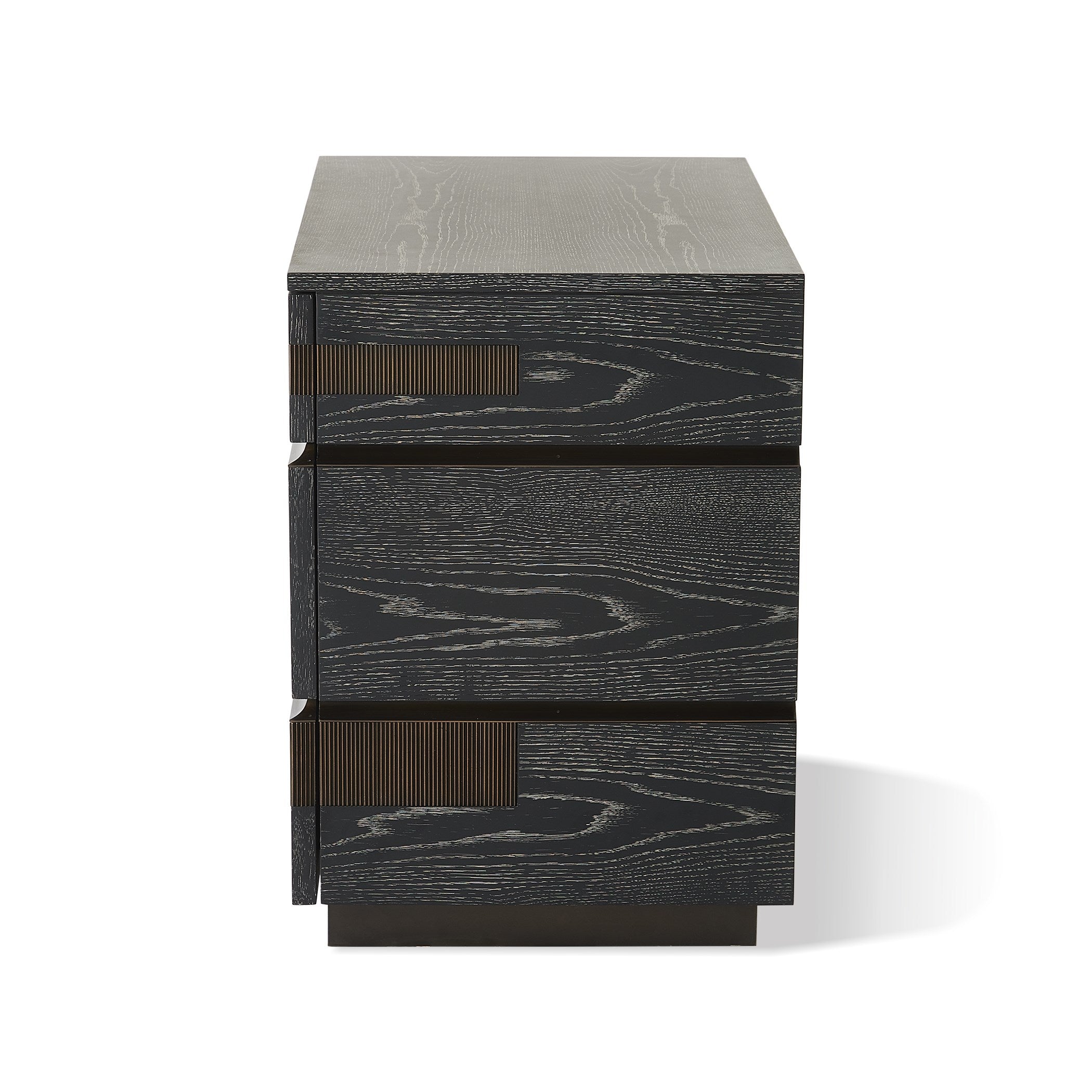 Global Views Brazil Chest-Black Cerused Oak