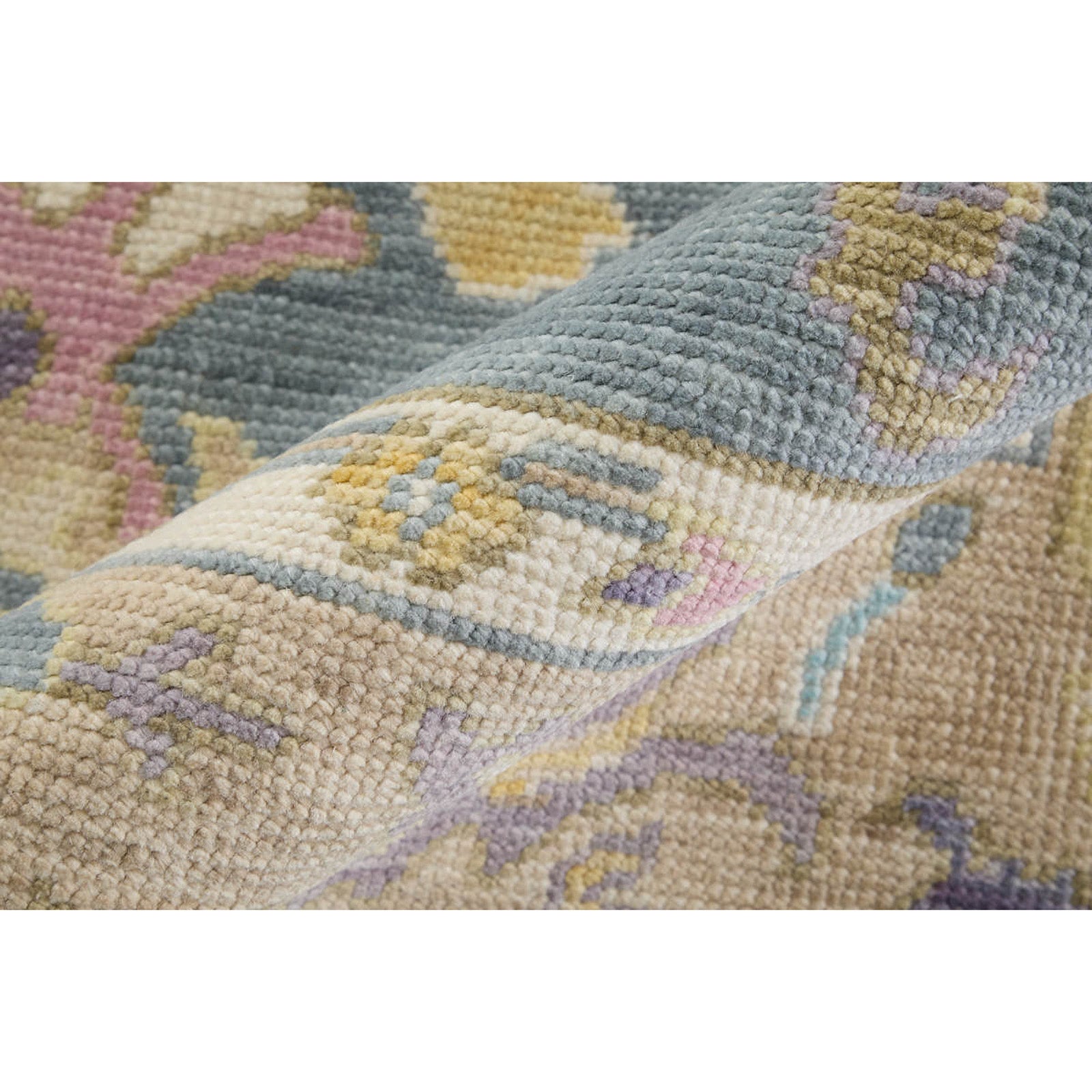 Feizy Karina 6791F Traditional Persian in Gold/Blue/Purple