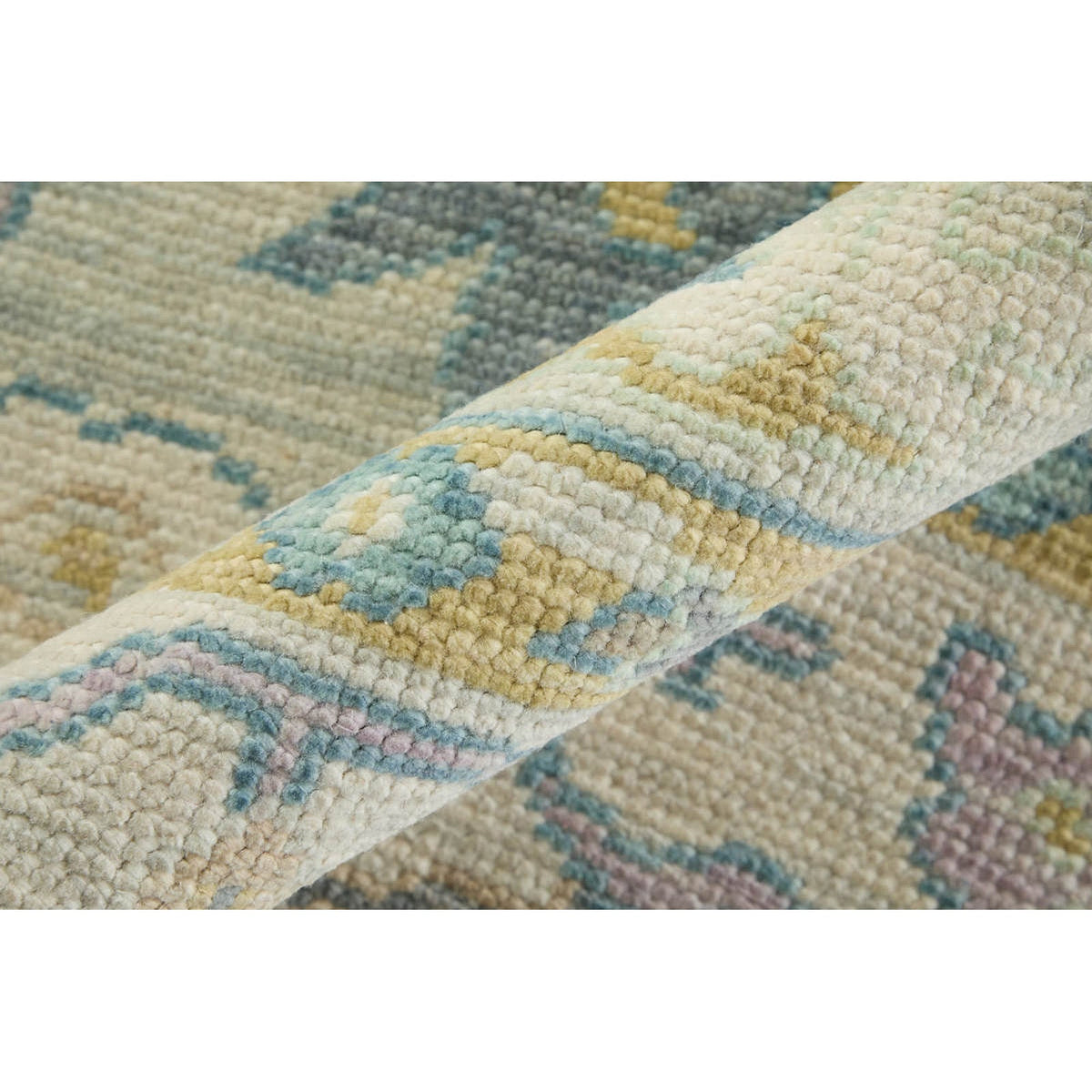 Feizy Karina 6791F Traditional Persian in Gray/Purple/Gold