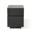 Global Views Brazil Bedside Chest-Left-Black Cerused Oak