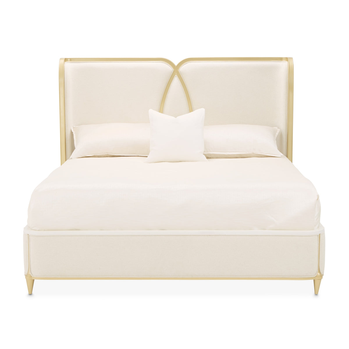 Michael Amini Scotts Square Bed - Light Champagne