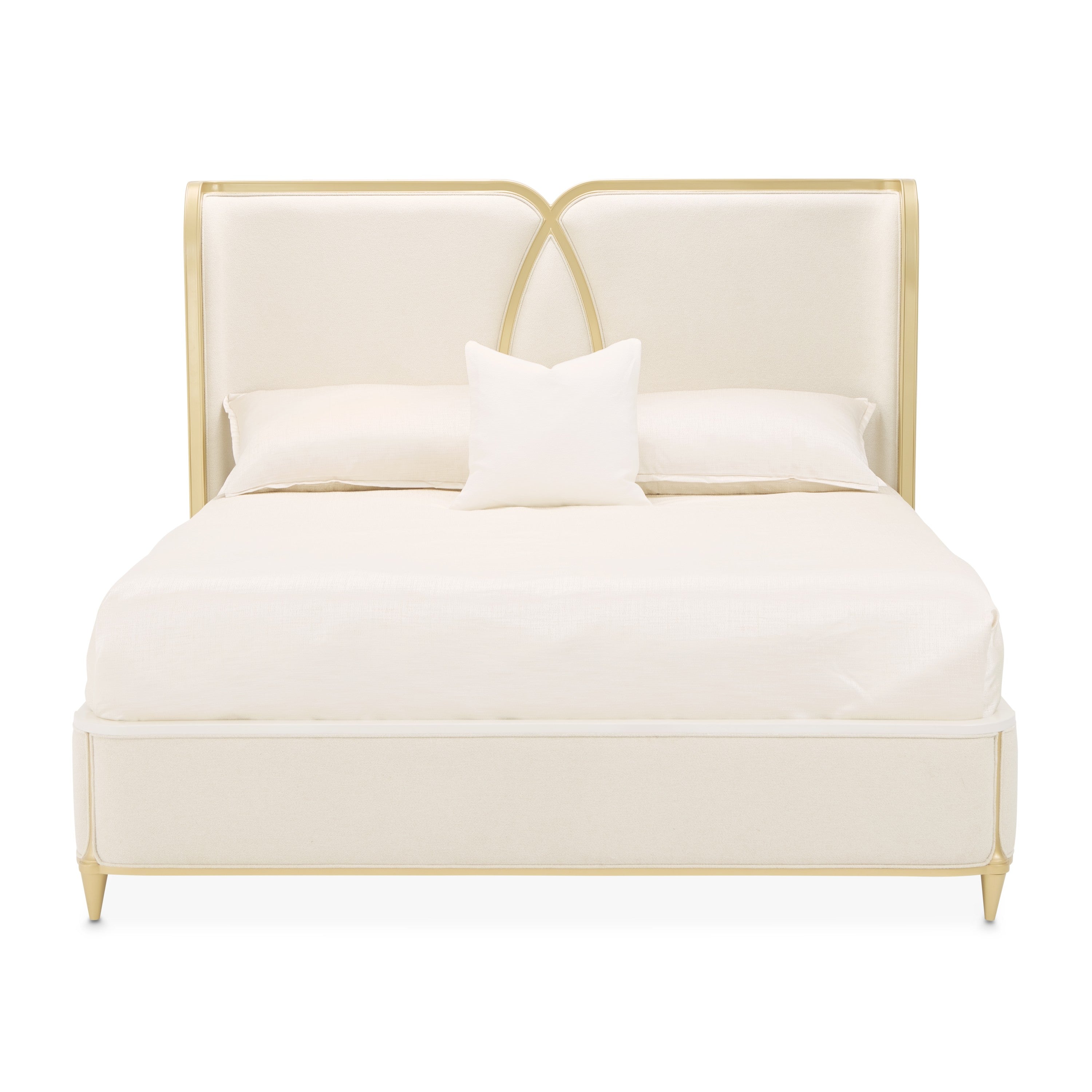 Michael Amini Scotts Square Bed - Light Champagne