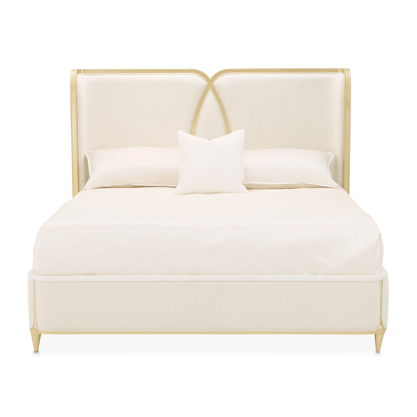 Michael Amini Scotts Square Bed - Light Champagne