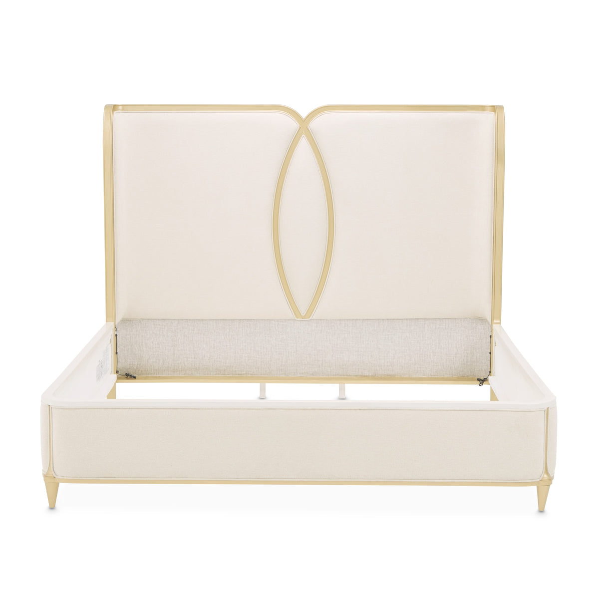 Michael Amini Scotts Square Bed - Light Champagne