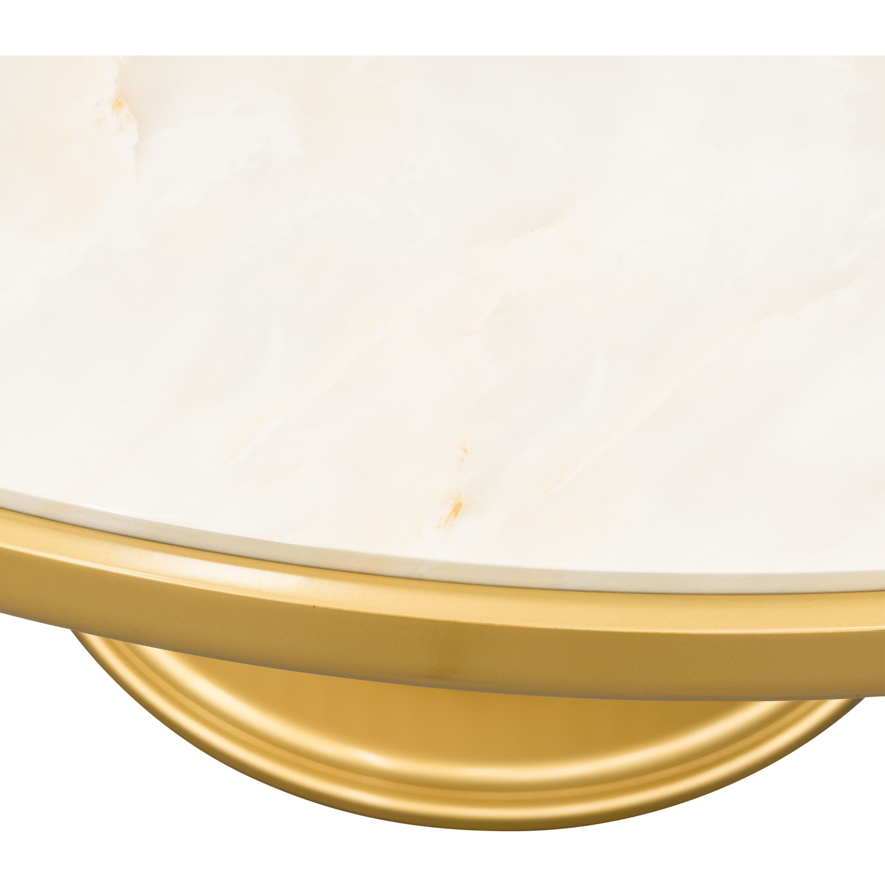 Michael Amini Scotts Square Round Dining Table - Light Champagne